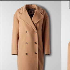 Aritzia Wool Camel Coat